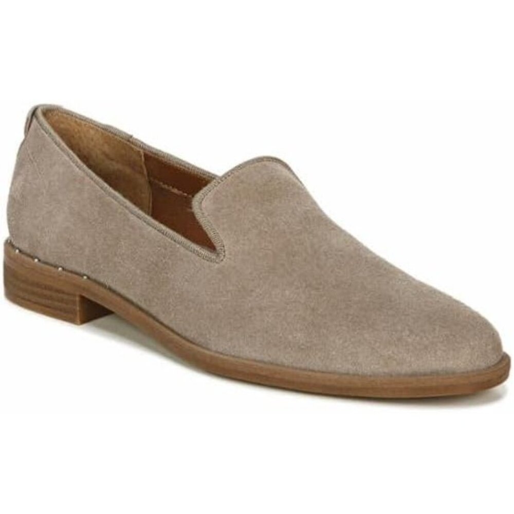 Franco Sarto Womens 10 Jeena Loafer Suede Leather Slip-on Shoes Classic Beige - Picture 7 of 10